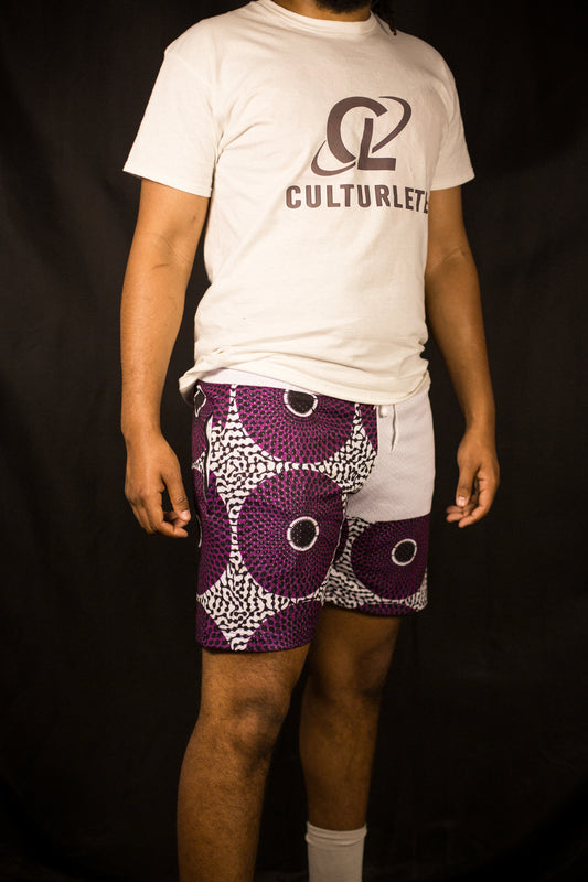 Afro Battle Shorts - Purple image 1