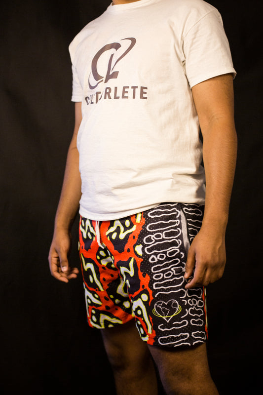 Afro Shorts - Red image 1