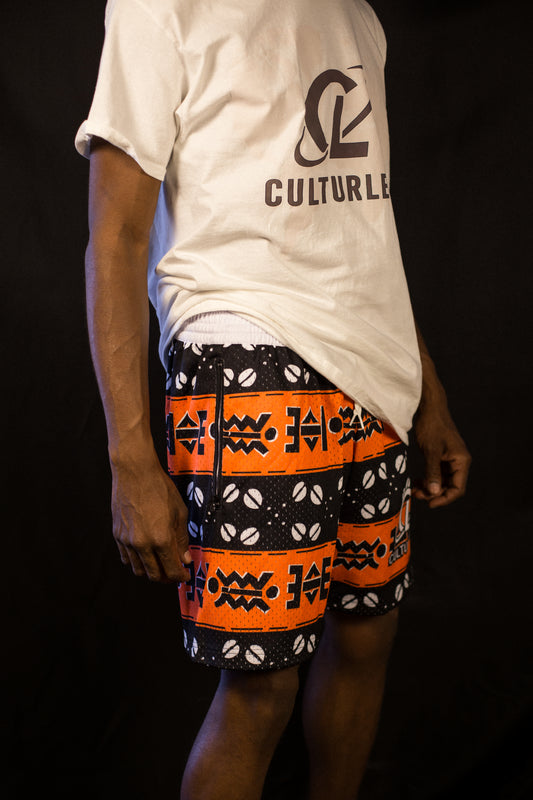 Afro Battle Shorts - Orange image 1