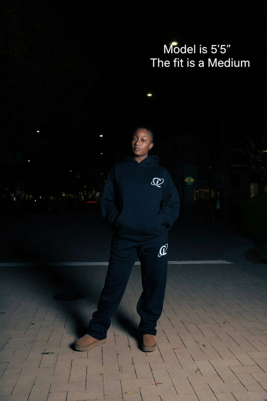 Culturlete Sweatsuit Set - White on Black