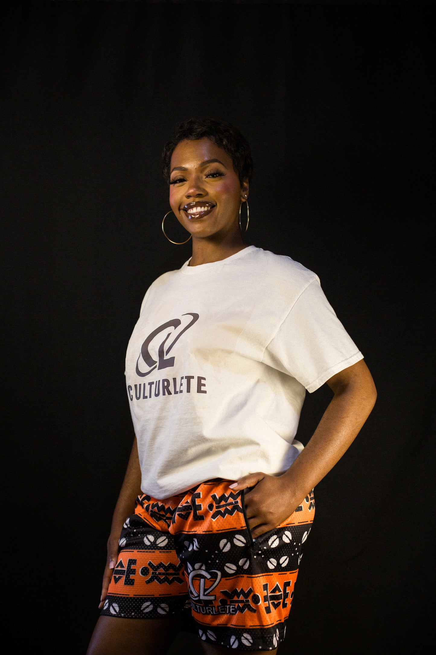 Afro Battle Shorts - Orange image 2