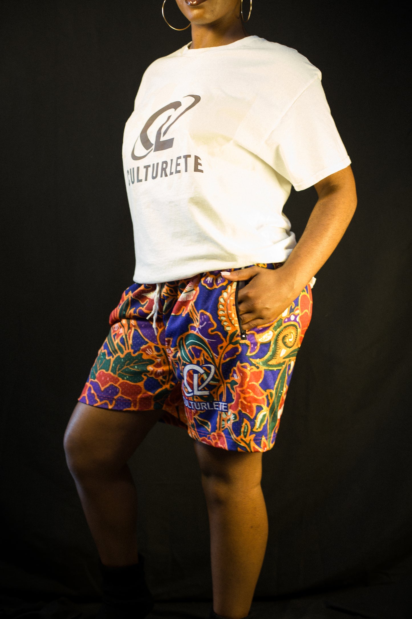 Hispanic Floral Shorts image 2