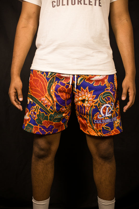 Hispanic Floral Shorts image 0