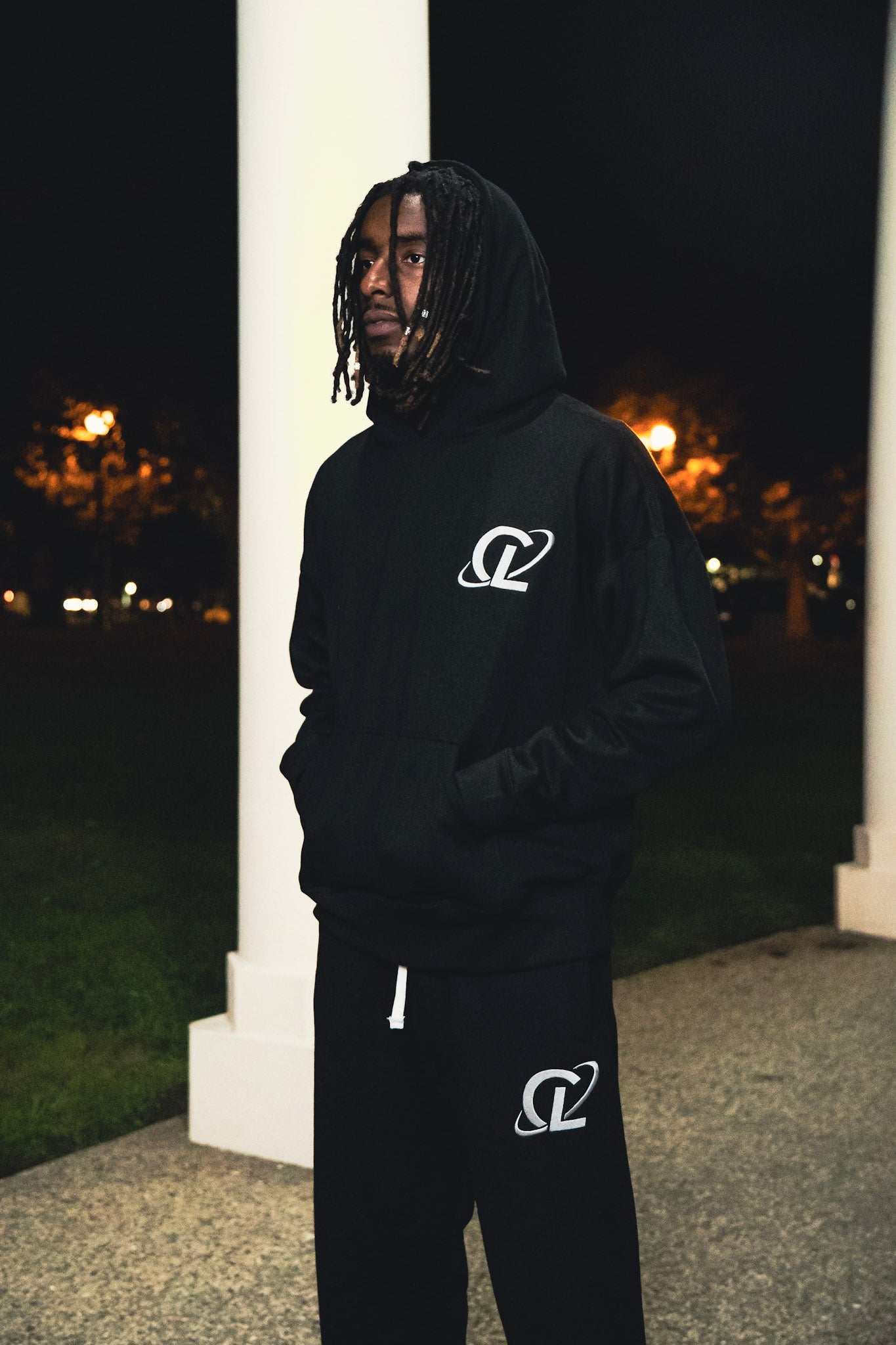 Culturlete Sweatsuit Set - White on Black
