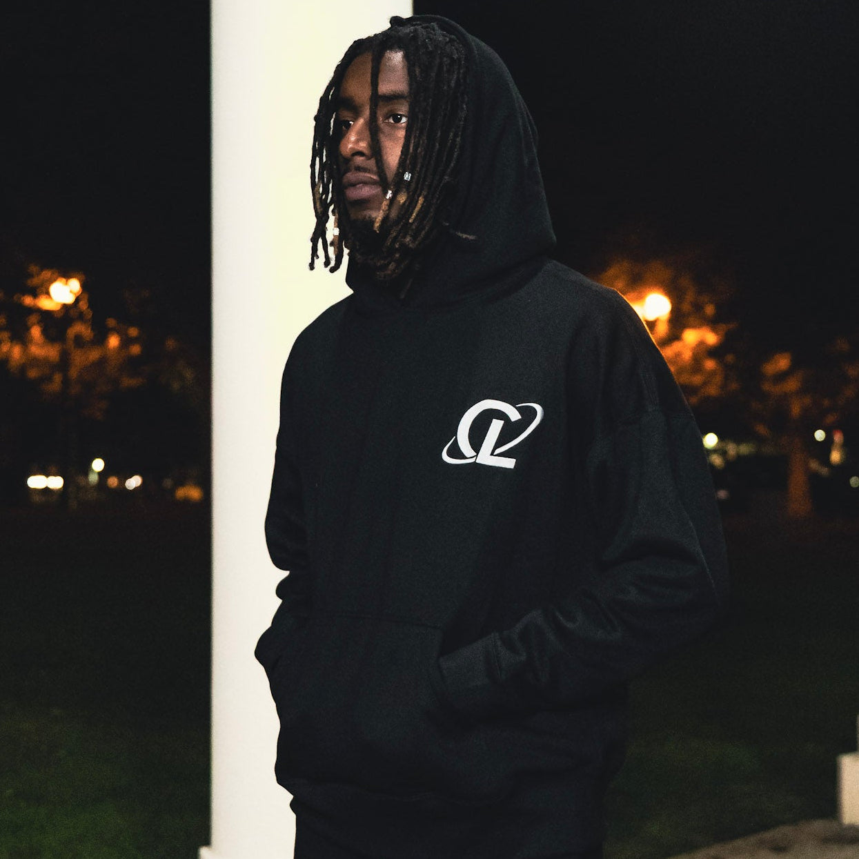 Culturlete Hoodie - White on Black