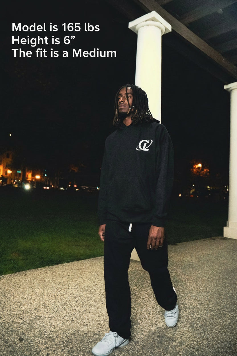 Culturlete Sweatsuit Set - White on Black