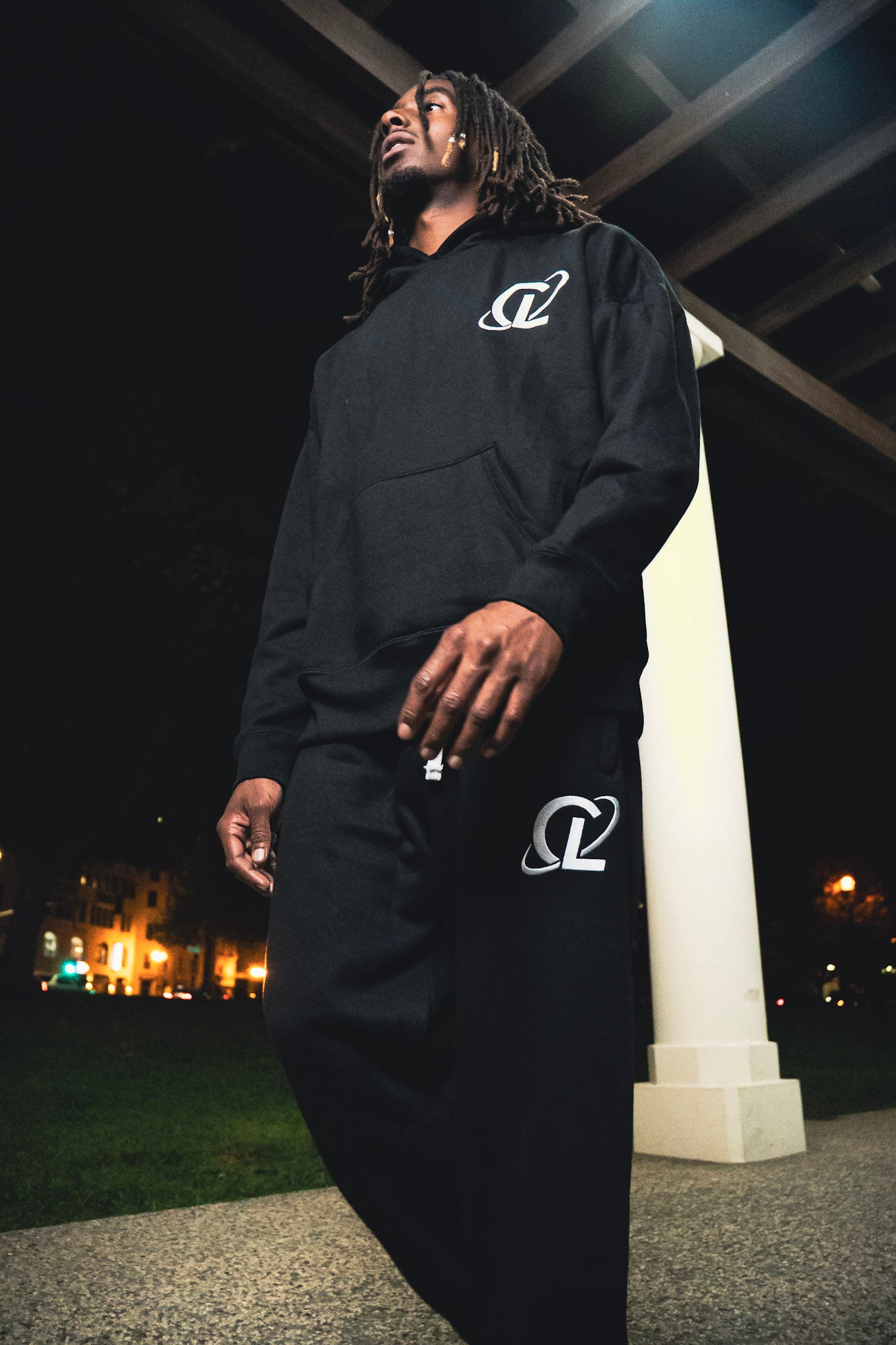Culturlete Sweatsuit Set - White on Black