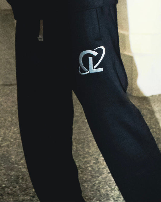 Culturlete Sweatpants - White on Black