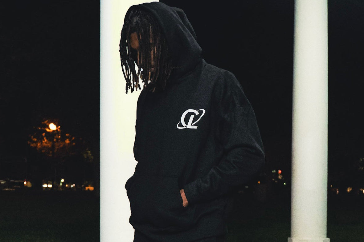 Culturlete Hoodie - White on Black