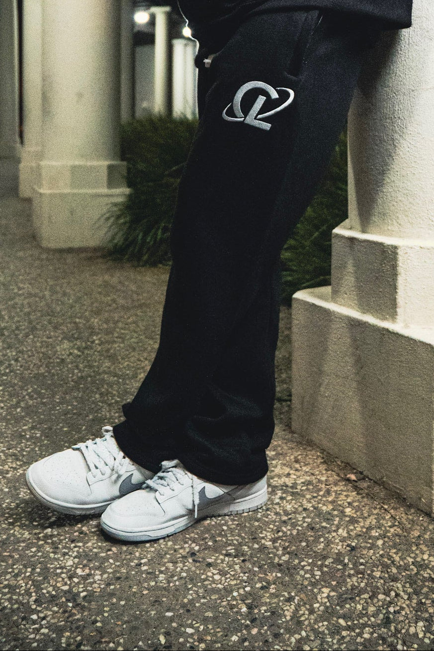 Culturlete Sweatpants - White on Black