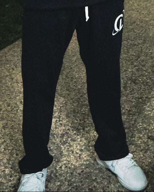 Culturlete Sweatpants - White on Black
