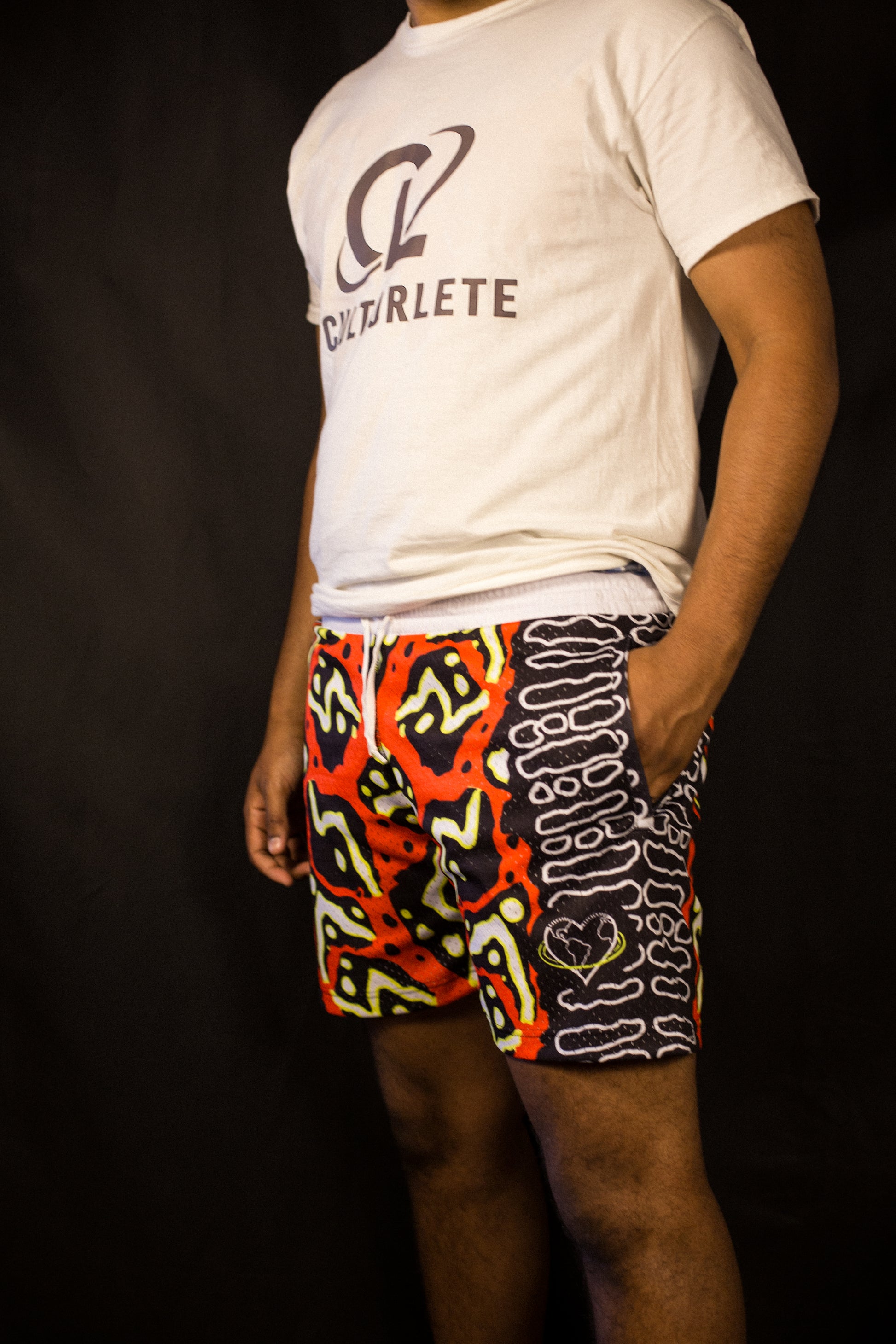 Afro Shorts - Red image 2