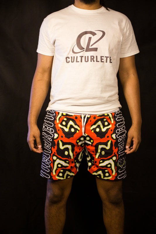 Afro Shorts - Red image 0