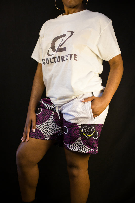 Afro Battle Shorts - Purple image 0