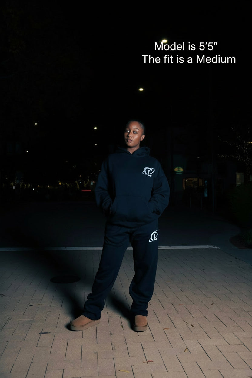 Culturlete Sweatsuit Set - White on Black